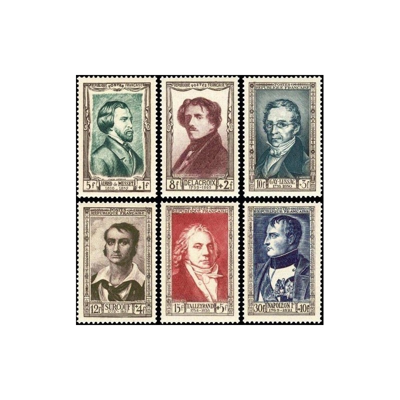 N°891-896 - 6 TIMBRES DE FRANCE NEUF ** DE LUXE.