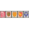N°968-1005 - 5 TIMBRES DE FRANCE NEUF ** DE LUXE.