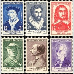 N°1066-1071 - 6 TIMBRES DE FRANCE NEUF ** DE LUXE.