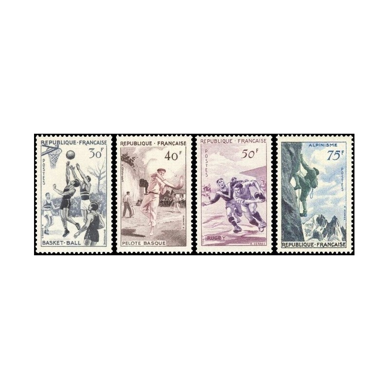 N°1072-1075 - 4 TIMBRES DE FRANCE NEUF ** DE LUXE.