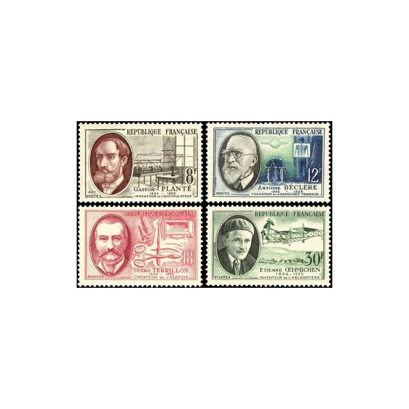 N°1095-1098 - 4 TIMBRES DE FRANCE NEUF ** DE LUXE.