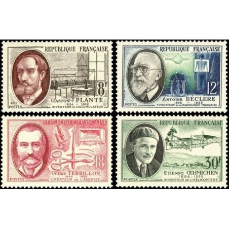 N°1095-1098 - 4 TIMBRES DE FRANCE NEUF ** DE LUXE.