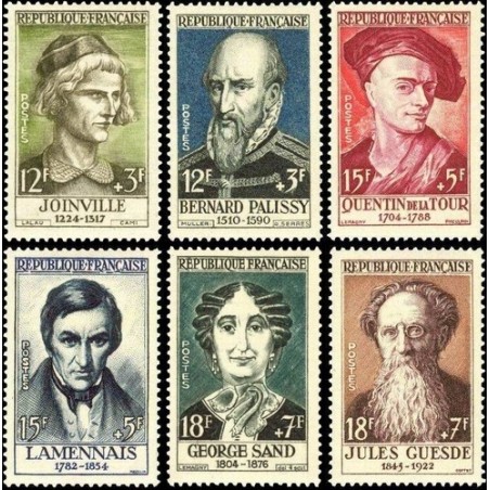 N°1108-1113 - 6 TIMBRES DE FRANCE NEUF ** DE LUXE.