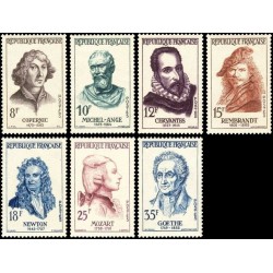 N°1132-1138 - 7 TIMBRES DE FRANCE NEUF ** DE LUXE.