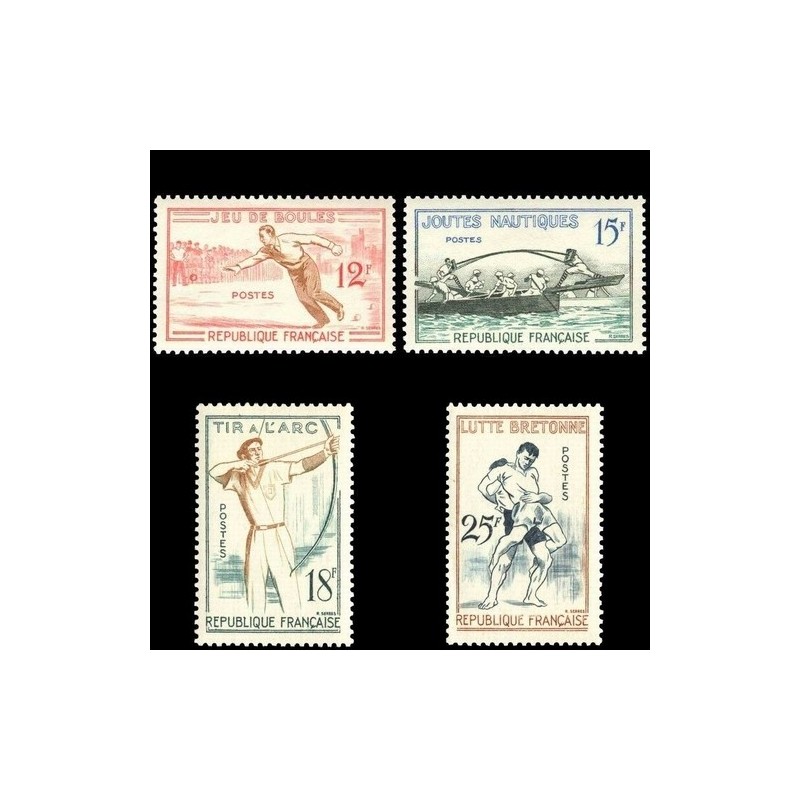 N°1161-1164 - 4 TIMBRES DE FRANCE NEUF ** DE LUXE.