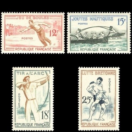 N°1161-1164 - 4 TIMBRES DE FRANCE NEUF ** DE LUXE.