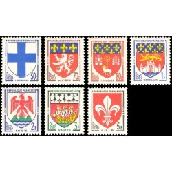 N°1180-1186 - 7 TIMBRES DE FRANCE NEUF ** DE LUXE.