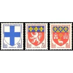 N°1180-1182 - 3 TIMBRES DE FRANCE NEUF ** DE LUXE.