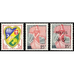N°1195-1229 - 3 TIMBRES DE FRANCE NEUF ** DE LUXE.
