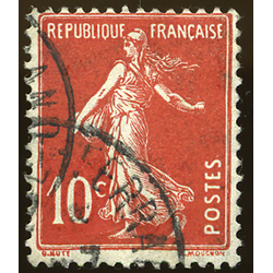 N°138 - 1Timbre de France oblitéré.