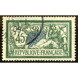 N°143 - 1Timbre de France oblitéré.