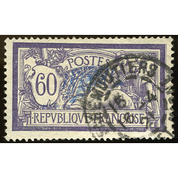 N°144 - 1Timbre de France oblitéré.