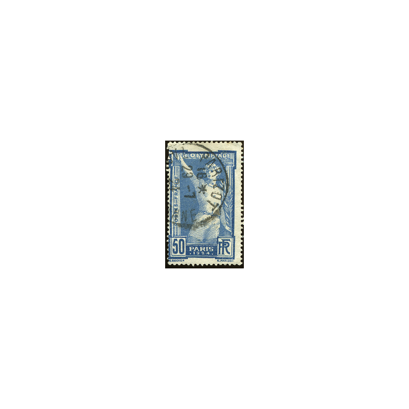 N°186 - 1Timbre de France oblitéré.