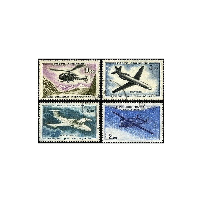 N°38+N°39+N°40+N°41 - 1960-Poste Aérienne Oblitéré.