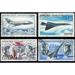 N°42+N°43+N°44+N°45 - 1965-Poste Aérienne Oblitéré.