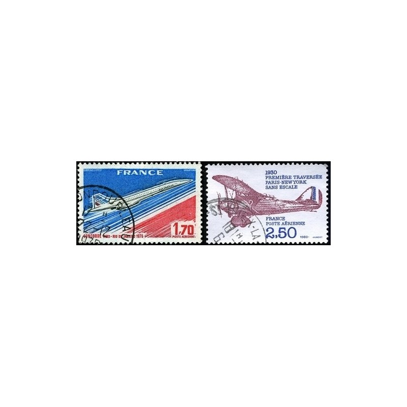 N°49+N°53 - 1980-Poste Aérienne Oblitéré.