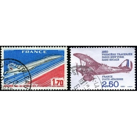 N°49+N°53 - 1980-Poste Aérienne Oblitéré.