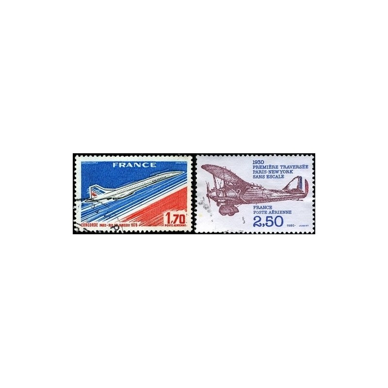 N°49+N°53 - 1980-Poste Aérienne Oblitéré.