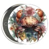 Badge Zodiaque Métal magnétique de 58 m/m avec Motif (CANCER)
