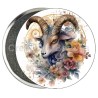 Badge Zodiaque Métal magnétique de 58 m/m avec Motif (CAPRICORNE)