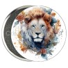 Badge Zodiaque Métal magnétique de 58 m/m avec Motif (LION)