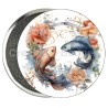 Badge Zodiaque Métal magnétique de 58 m/m avec Motif (POISSONS)