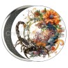 Badge Zodiaque Métal magnétique de 58 m/m avec Motif (SCORPION)