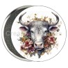 Badge Zodiaque Métal magnétique de 58 m/m avec Motif (TAUREAU)