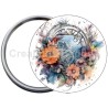 Badge Métal Miroir de 58 m/m avec Motif. (VERSEAU).