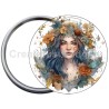 Badge Métal Miroir de 58 m/m avec Motif. (VIERGE).