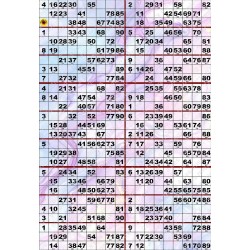 Plaque de 18 cartons de loto sur Papier Photo 260g Plié en 3 (A3+).
