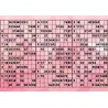 Plaque de 15 cartons de loto plastifié Plié en 3 plis neuf (A3).