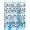 Plaque de 12 cartons de loto plastifié pliable neuf (A3).