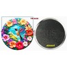Badge Magnet Aimant 75 m/m avec Motif.