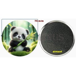 Badge Magnet Aimant 75 m/m avec Motif.