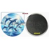 Badge Magnet Aimant 75 m/m avec Motif.