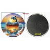 Badge Magnet Aimant 75 m/m avec Motif.