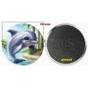 Badge Magnet Aimant 75 m/m avec Motif.