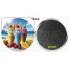 Badge Magnet Aimant 75 m/m avec Motif.