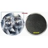 Badge Magnet Aimant 75 m/m avec Motif.