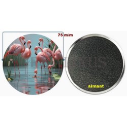 Badge Magnet Aimant 75 m/m avec Motif.