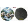 Badge Magnet Aimant 75 m/m avec Motif.
