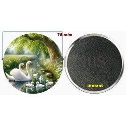 Badge Magnet Aimant 75 m/m avec Motif.