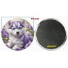 Badge Magnet Aimant 75 m/m avec Motif.
