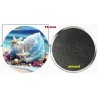 Badge Magnet Aimant 75 m/m avec Motif.