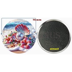Badge Magnet Aimant 75 m/m avec Motif.