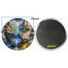 Badge Magnet Aimant 75 m/m avec Motif.