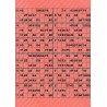 Plaque de 12 cartons de loto plastifié pliable neuf (A3).