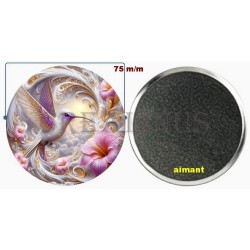 Badge Magnet Aimant 75 m/m avec Motif.
