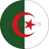 Badge Magnet Aimant 75 m/m avec Motif Drapeau (Algérie)